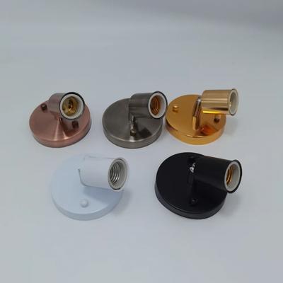 E27 1 Stück Mehrfarbige Wandlampen Basis Lichtfassung Antike Metall Lampenfassung Halter für E27 Edison Glühlampe Innen