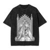 Maglietta Meme Re Baldwin Maschera d'Argento Harajuku T-Shirt Manica Corta Top Vintage Estivi Casual Scollo a O Magliette Oversize