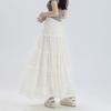 White Lace Long Skirt for Women - Summer 2025 Collection, Available In Small To Large Sizes