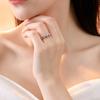 New Creative South Red Wheat Forest Style Fresh Leaf 925 Sterling Silver Jewelry Retro Opening Rings 02900