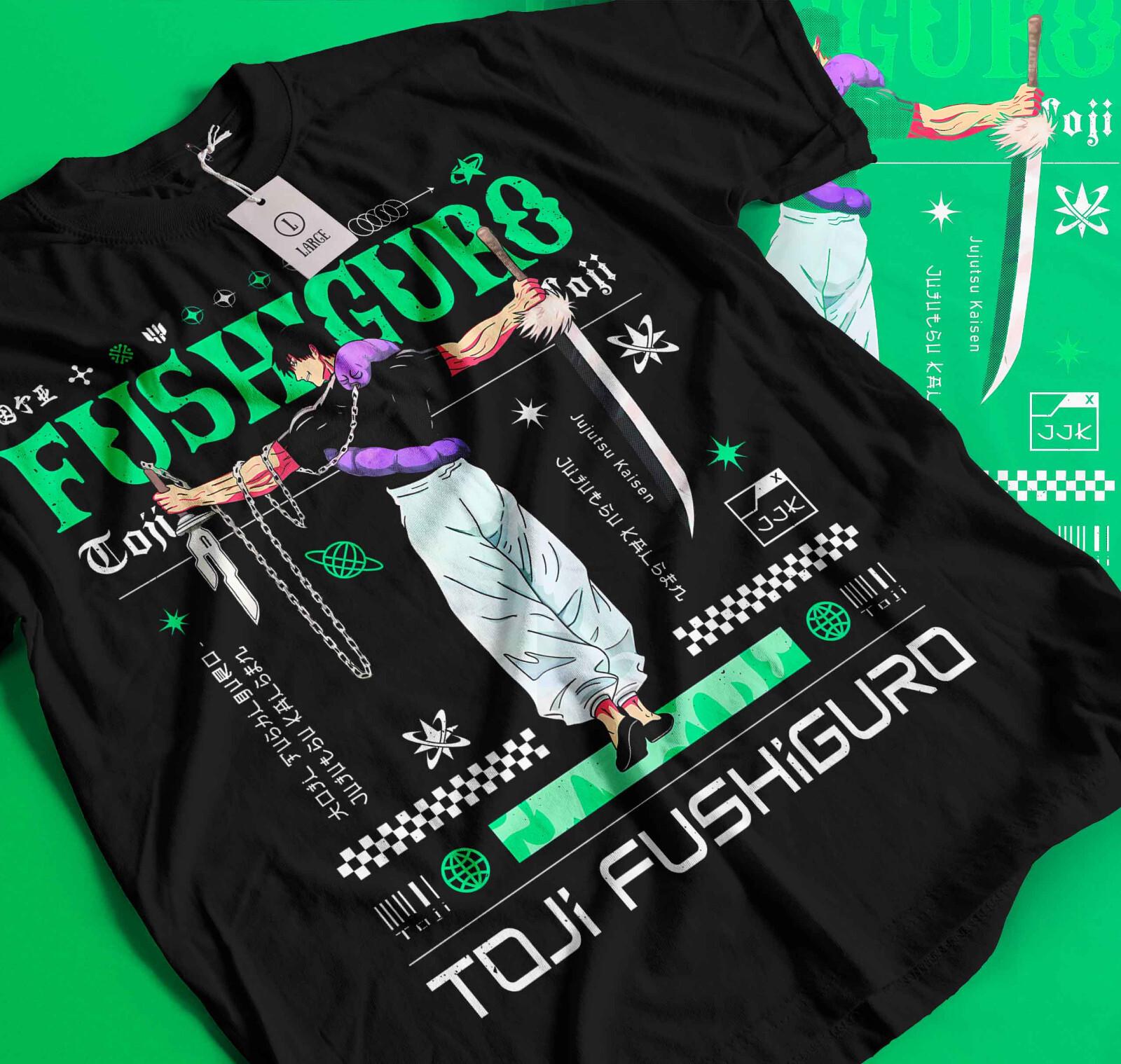 

Jujutsu Kaisen Fushiguro Toji T-Shirt Mens Womens Tees Top Gojo Anime Horror GifT Shirt Mens Womens Tees Top Tee black 293 3XL