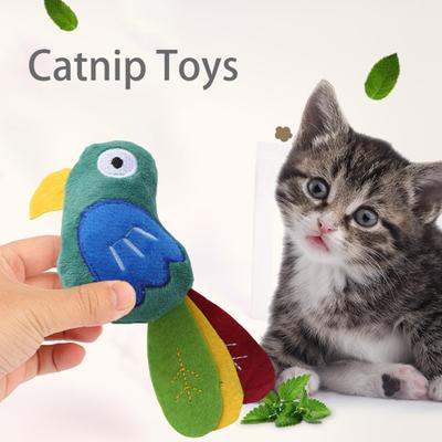 Cat Toy Bite-resistant Animal Shape Kitten Teeth Grinding Cow-shape Catnip Toy Pet