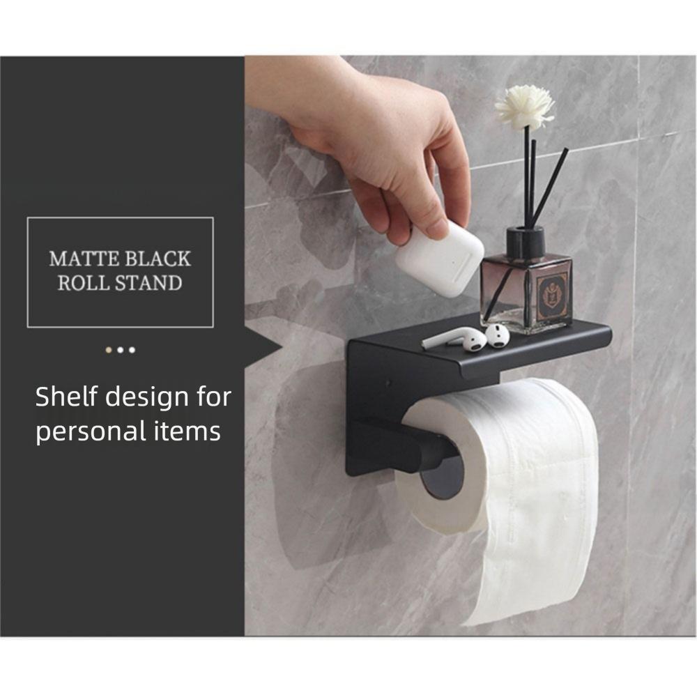Stainless Steel Toilet Paper Storage Rack with Storage Rack Hanging Paper Towel Stand Living Room