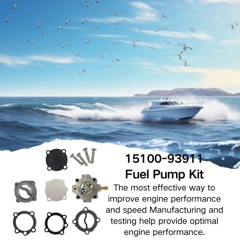 15100-93911 Outboard Fuel Pump Set For Suzuki 2-Stroke 9.9 15HP Boat Engine Replace 15100-93912 15100-93900 15100-93901