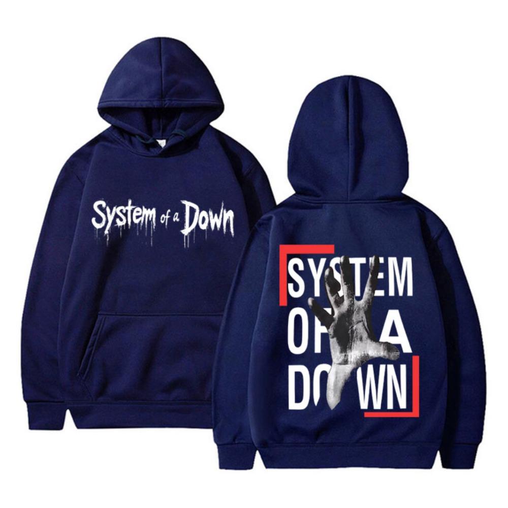 System of A Down Double Sided Print Hoodie Men Women Rock Vintage Fleece Sweatshirt Men's 90s Alternative Metal Merch
