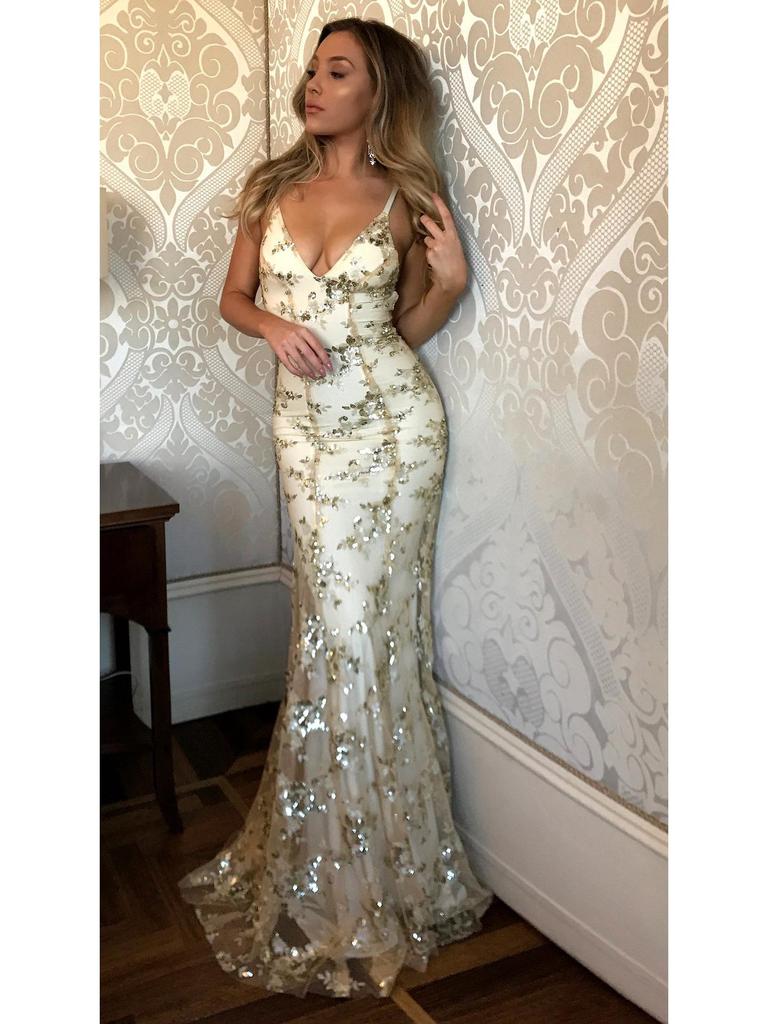 2025 Evropské a americké dámské šaty s výstřihem do V, odhalenými zády, se sekviny a šněrováním