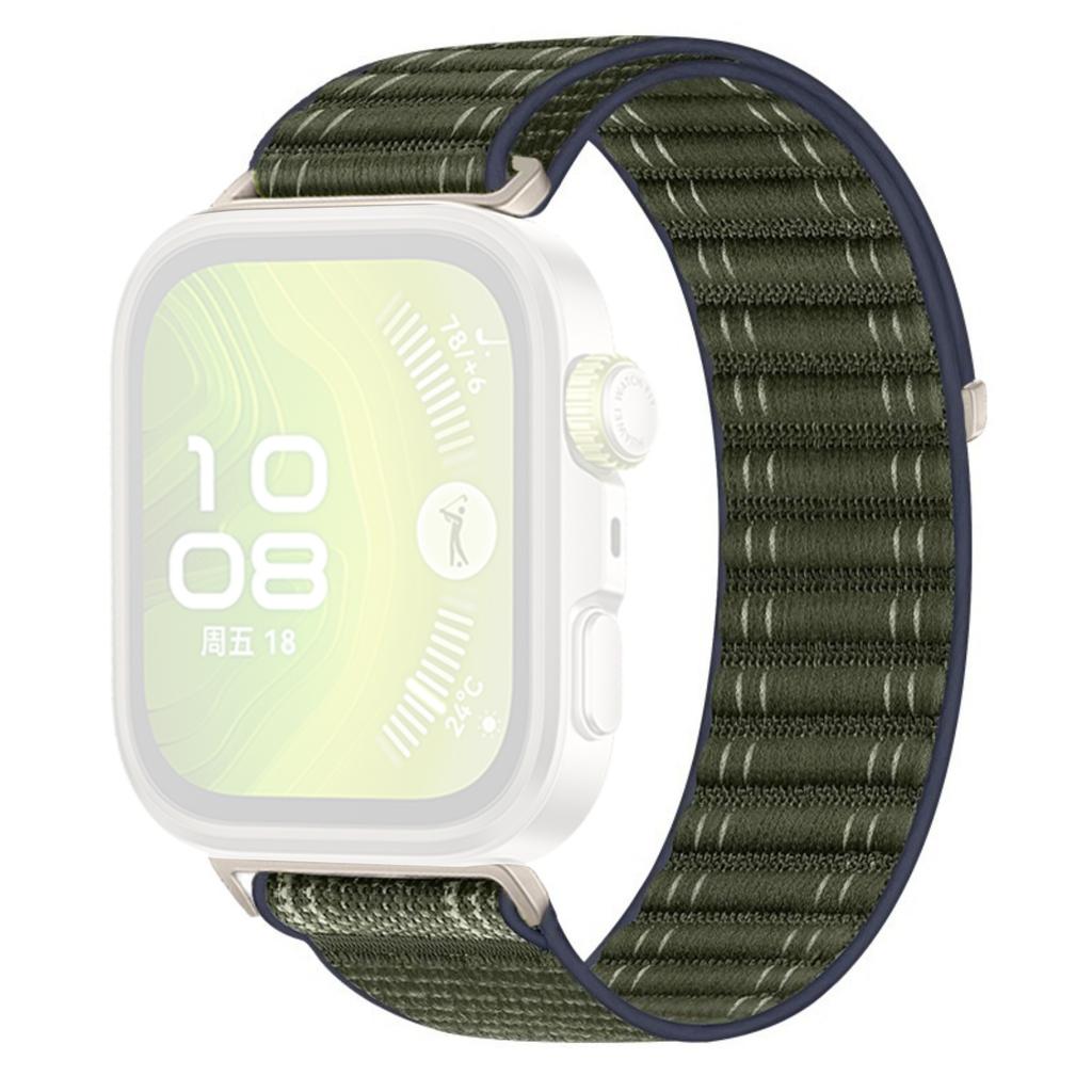 Woven Nylon Watch Band for Huawei Watch Fit 4 Pro/Fit 4/Fit 3 Breathable Magic Tape Closure Replacement Strap