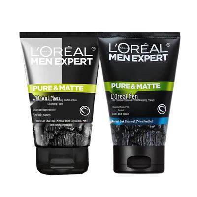 L'Oréal Men Expert Oil Control Charcoal Facial Cleanser Duo Pack