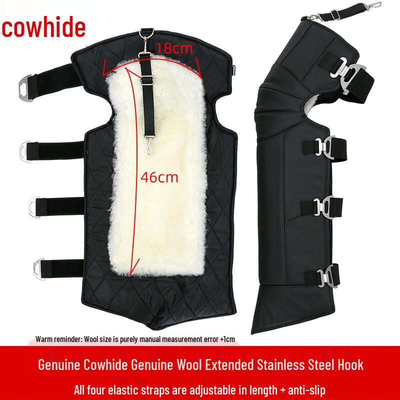 Osen Real Leather Wool Winter Riding Knee Pads
