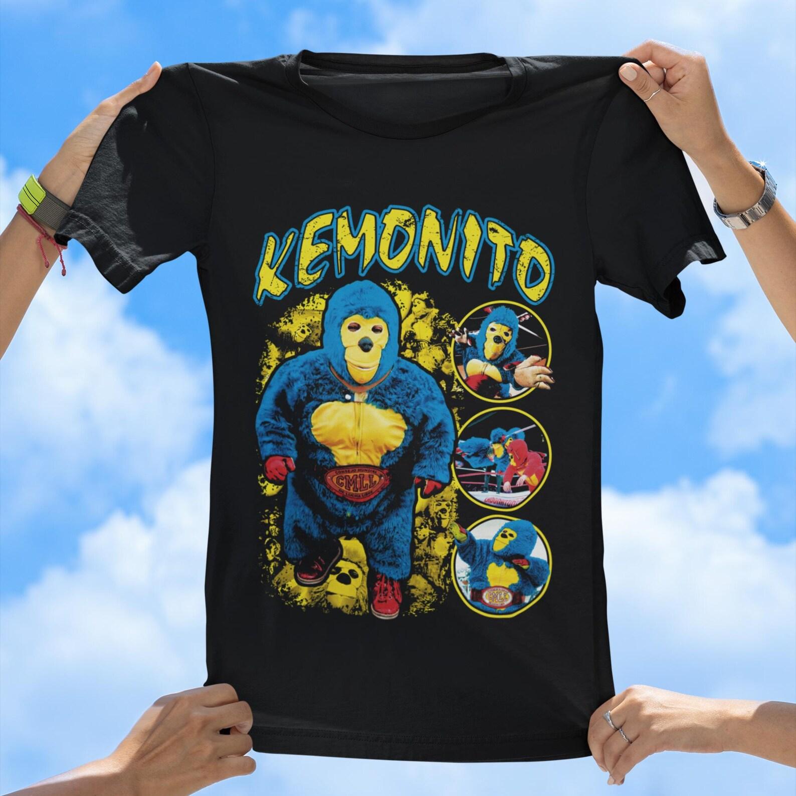 Kemonito Vintage Retro Y2K Unisex T-Shirt | Kemonito Fan Gift | Kemonito Wrestling | Kemonito Tee | Kemonito Lucha Libre | Mexican Wrestling 3XL