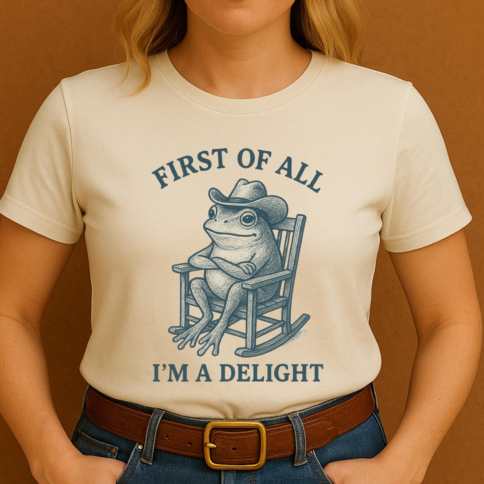 Funny Cowboy Frog T-Shirt • Vintage Graphic Tee • Retro Western Humor 4XL
