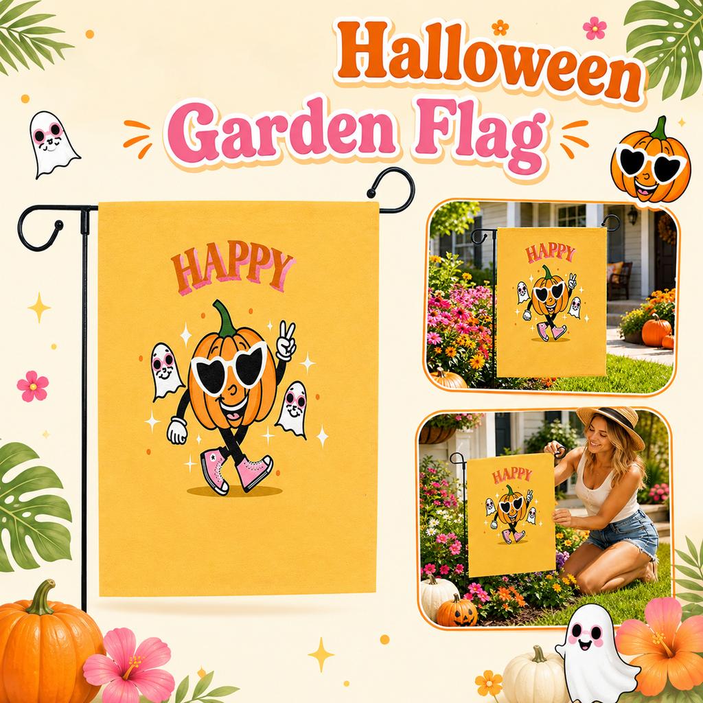 Garden Flag with Straight Line Design for Outdoor Decoration