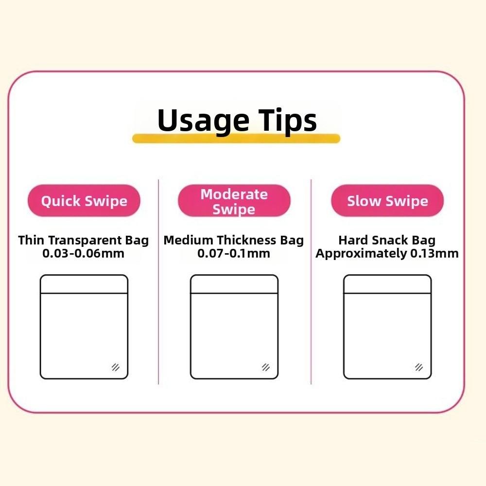 Magnetic Suction Mini Sealing Machine Hand Pressed Handheld Design Food Sealer USB Rechargeable Moisture Protection