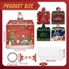 Pull Out Christmas Money Box Christmas Tree With 50pcs Transparent Bags Cash Pull Gift Boxs Snowman Santa Surprise Gift Boxes