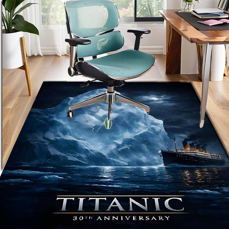 RMS Titanic Pattern Rug, Indoor/Outdoor Mat, for Picnic, Gameroom, Bedroom, Office, Living Room, Home Decor Carpet, Birthday Gift