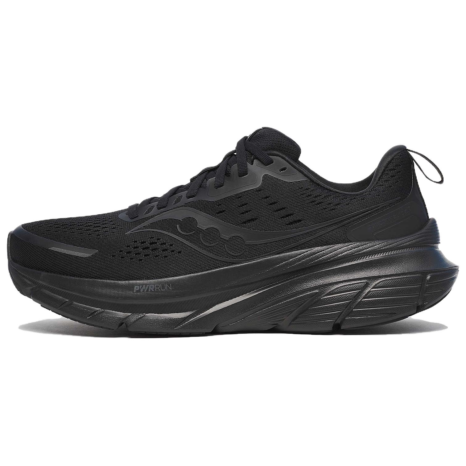 Saucony Guide 18 Wide Triple Black Men Sneakers S20999-101 40.5