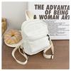 Mini Women's Backpack Trends: Nyl Women's Bags, Small Schoolbags, and White Canvas Backpacks Are Fashiable and Casual Pick