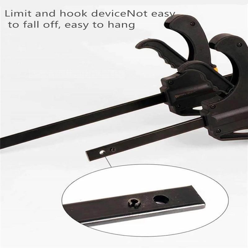 4-Inch Heavy-Duty Woodworking Mini F-Clamp – Quick Ratchet Bar Clamp, DIY Carpentry Hand Tool