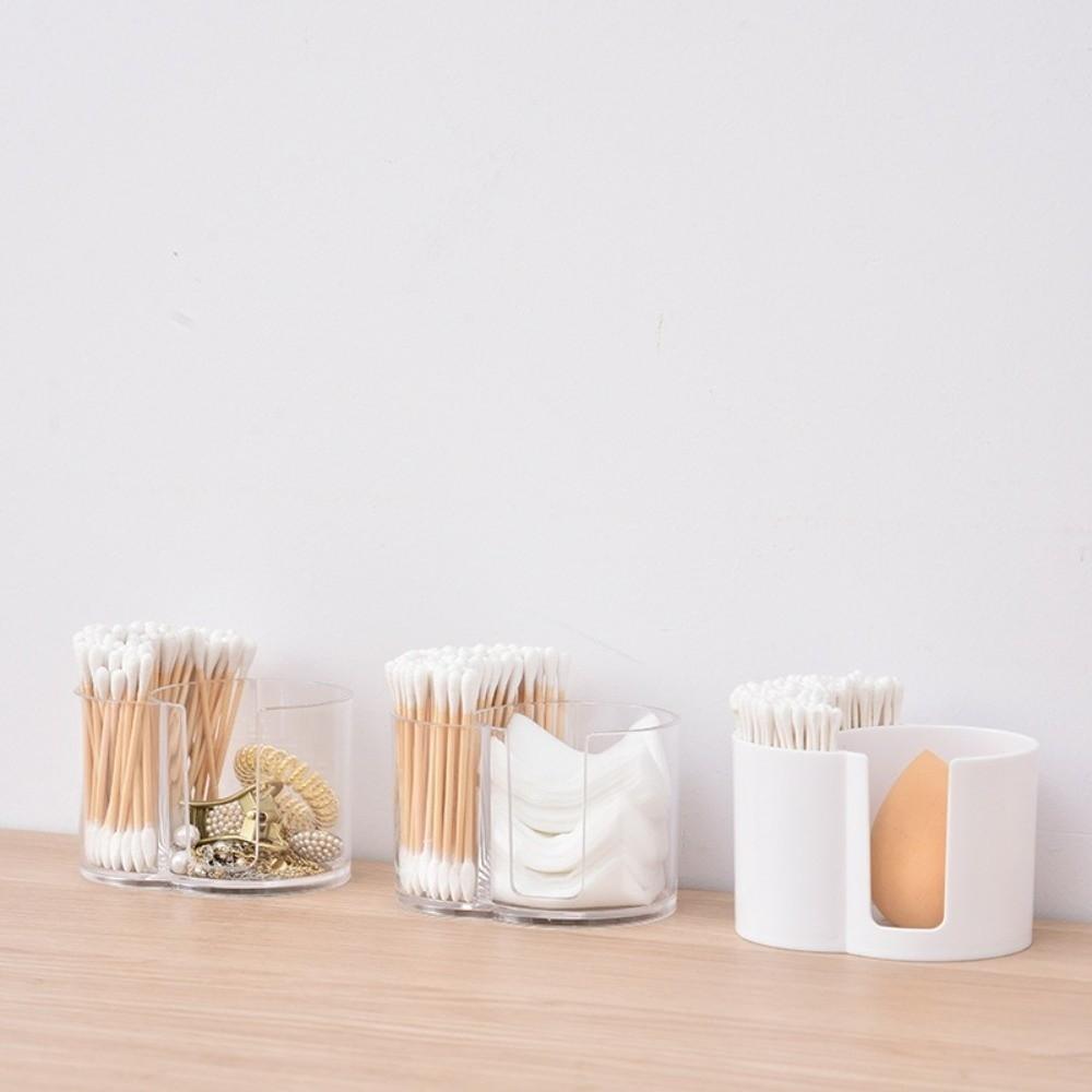 Clear Cotton Balls Organizer Transparent Storage Container New Cotton Swab Box