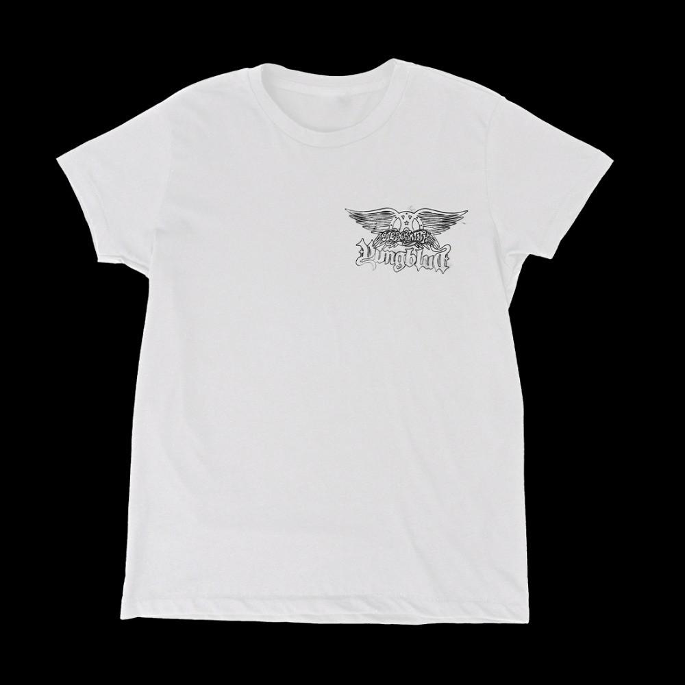 Aerosmith YUNGBLUD - One More Time White T-Shirt Size S-5XL Fanmade Unisex T-Shirt S