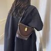 Vintage Maillard bucket bag women's 2025 new autumn women's messenger bag high-end large-capacity handbag