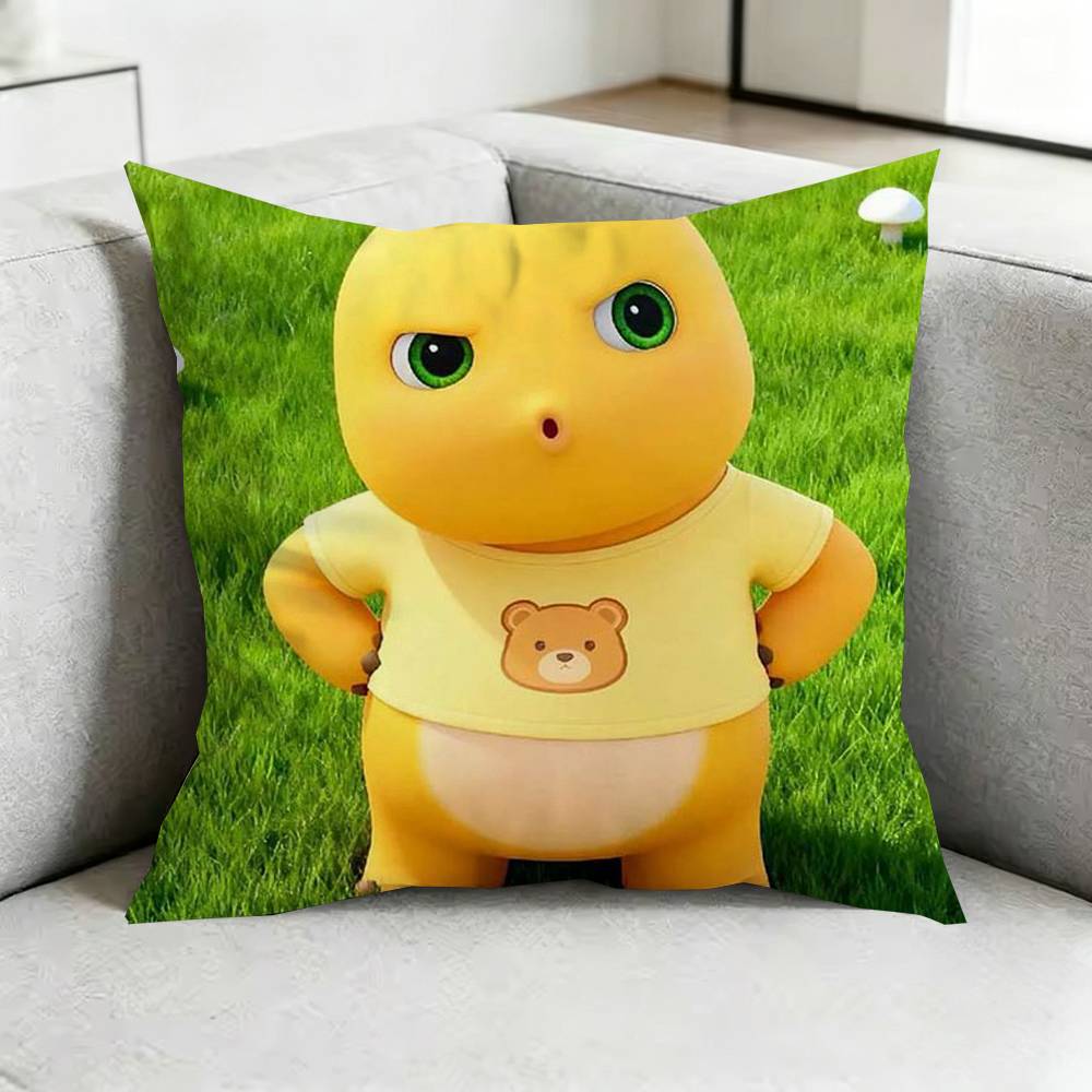 Cute CCartoon NNailoongG Square DoubleSided printed Pillow Case Bedroom Bedside Pillow Sofa Cushion Cover Gift