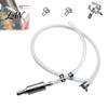 Flexible Rubber Drainage Hose Motorcycle Oil Extractor Pump, Brake Bleeder Tool for Caliper Fluid Drain, One-way Valve Pipe Hydraulic Suction
