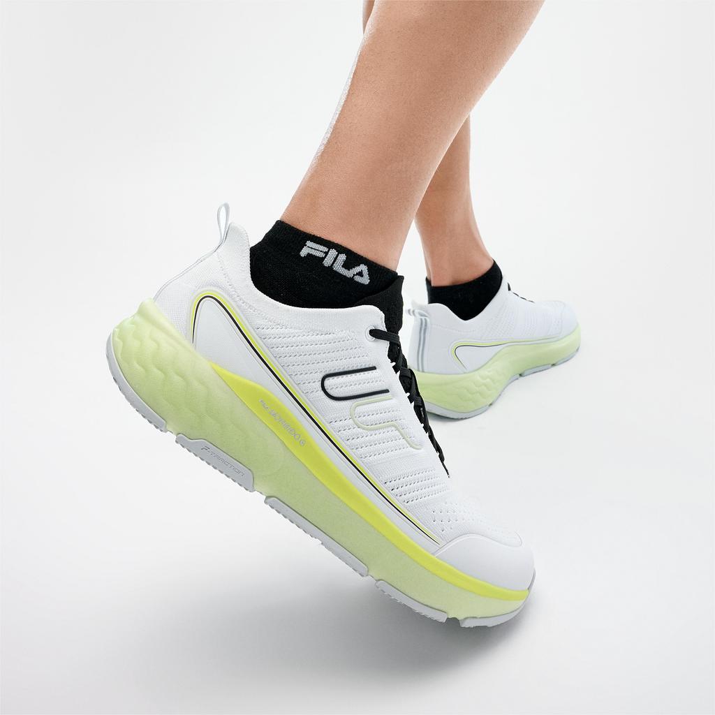 New FILA MIND 7 Shock Absorbers With Slip Resistant And Abrasion Resistant Properties Low Top Running Shoes Men's White A12M421804FWT