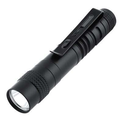 395nm UV Flashlight AAA Battery Powered Mini Blacklight Pocket Clip Black Aluminum Pen Light