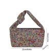 Shiny Full Rhinestones Dinner Bag Crystal Glitter Rhinestone Evening Bag Large Capacity Luxury Rhinestone Banquet Bag Party