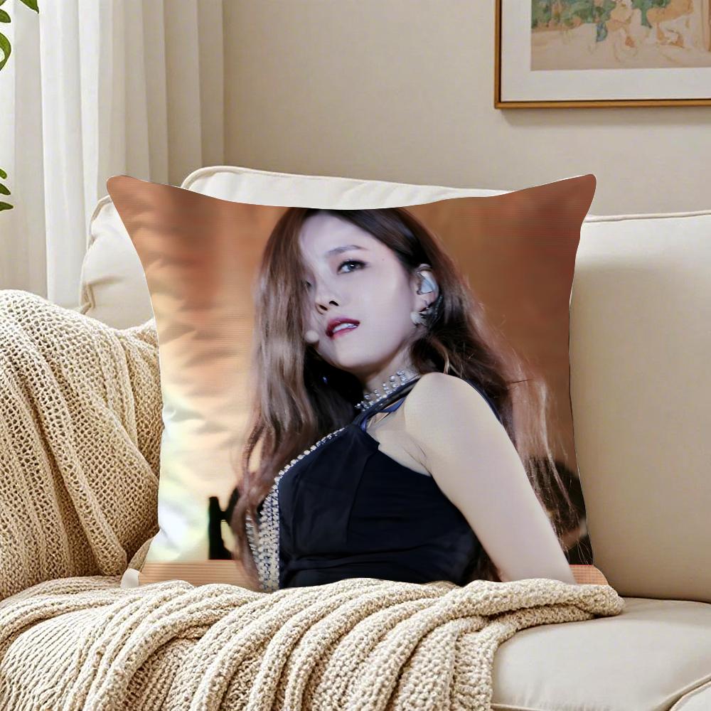 Singer Chic HHyomin Cushion Cover Pillowcase Antidustmite Living Room Sofa Decor Cushion Room