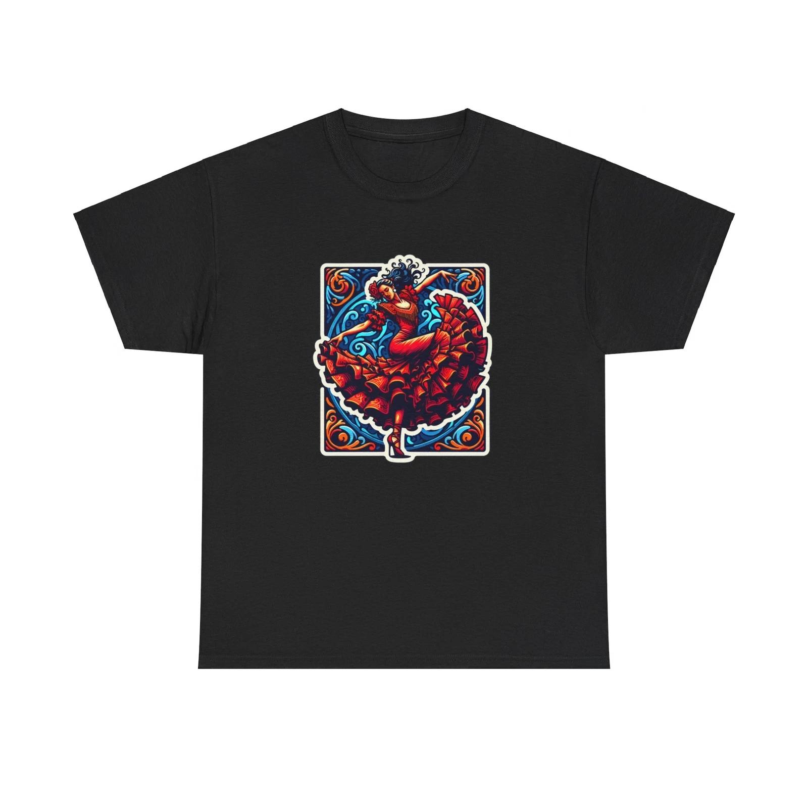 Unisex Adult T Shirt Flamenco Dancer Spain Dance Tee Spanish Culture Graphic 3XL