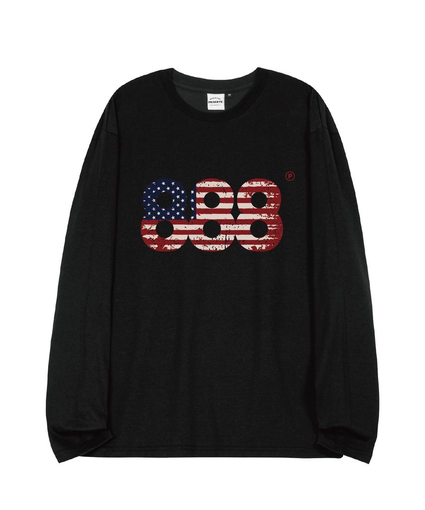 PRIMATE Usa Number.888 Oversized Long Sleeve 3 Colors