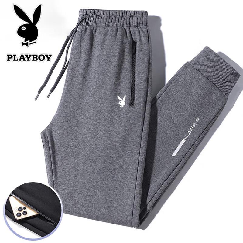 PLAYBOY Men's Plush-Lined Straight-Leg Casual Pants
