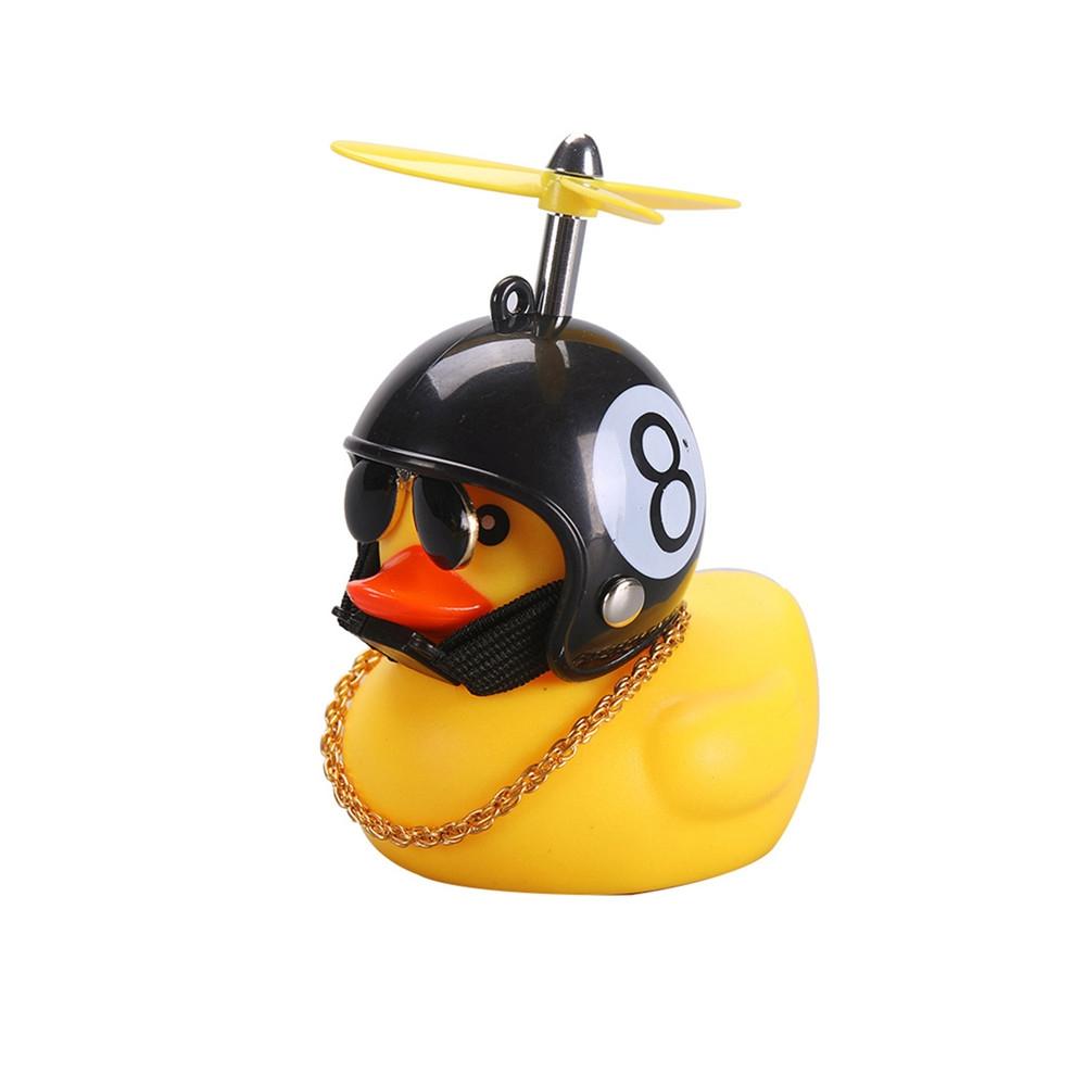 Motor Accessories Little Yellow Duck With Helmet For Bike Lights Auto Car Accessories Duck In The Car Car Interior Decoration Ca