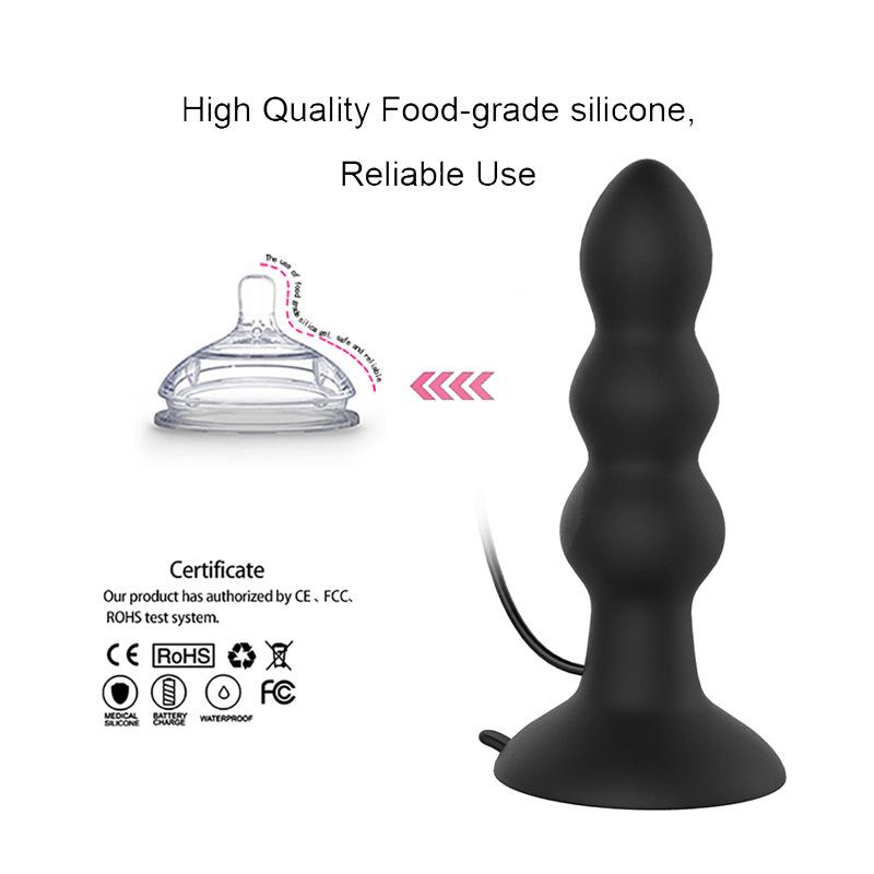 10-Speed Vibrating Anal Plug Egg -  Butt Toy for Men/Women, Adult Sex Toys,  Massager for Prostate & Gspot Stimulation