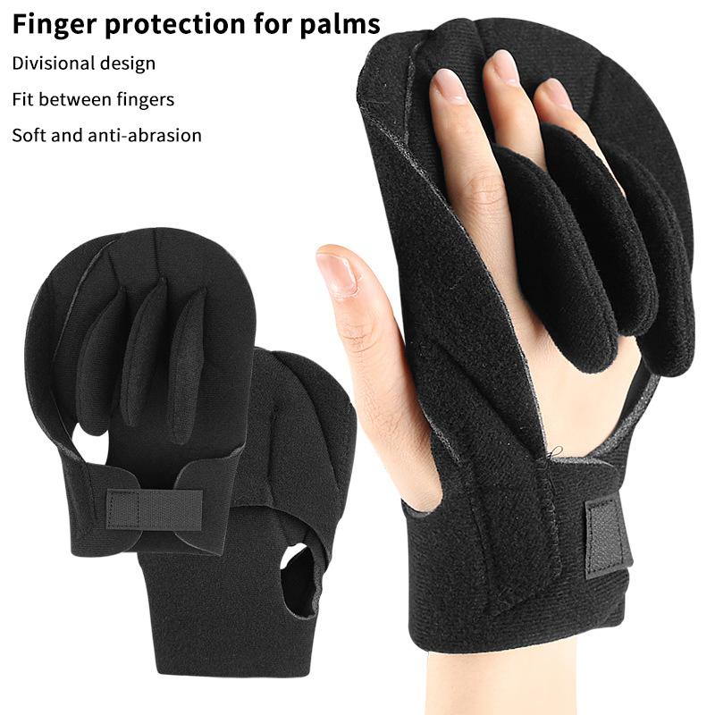 3D Built-in Finger Separator Hand Brace Orthopedic Pad for Contracture Relief Support for Stroke Paralysis Patients Home Therapy