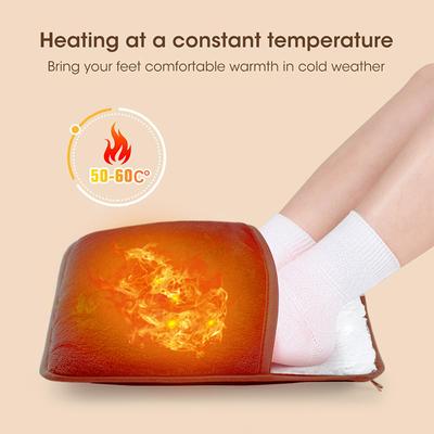 Foot Warmer Usb Foot Heater Thermal Foot Heating Pad Soft Plush Warm Foot Cover Electric Heating Feet Warmer For Home Bedroom