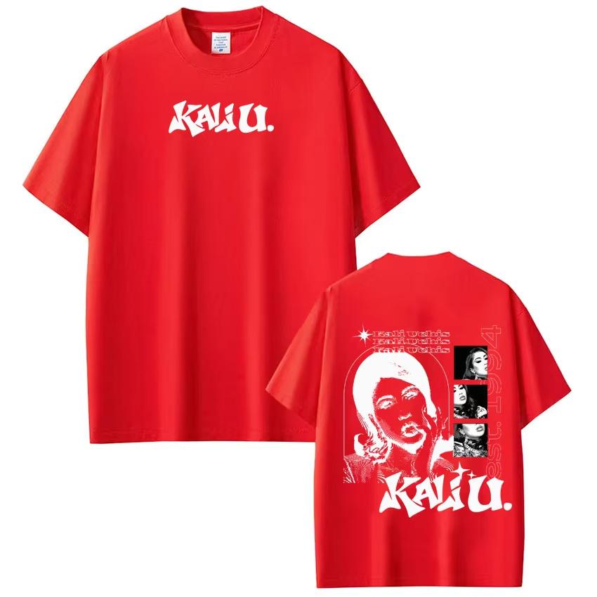 KALI UCHIS Sincerely Tour 2026 Print T-shirt Men Women VintageT-shirts Casual Short-sleeved pure Cotton Harajuku T-Shirts Tops