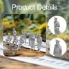 8 Count Miniature People Figurines for Diorama And Hobby Projects