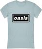 Authentic Oasis Band Logo Juniors Light Blue T-Shirt  S-2XL NEW Unisex T-Shirt