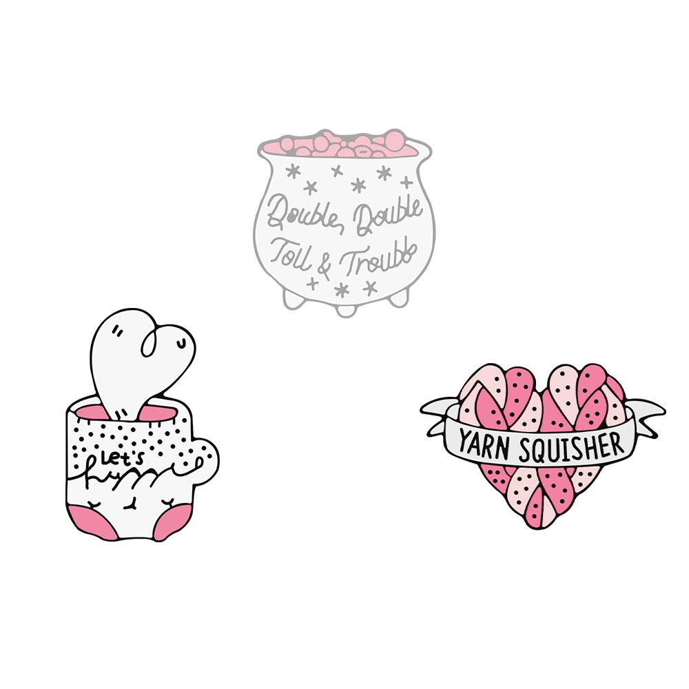 2-5pcs Halloween Punk Brooch Set Cartoon Cute Animal Dog Pins Plant Dinosaur Sun Moon Cherry Enamel Badge Backpack Jewelry Gifts