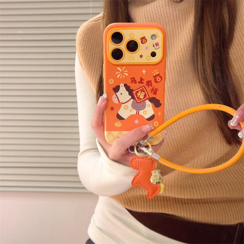 New Year Blessings: Little Horse Phone Case for iPhone 17, 16 Pro Max/15/14 - Premium Design