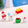 Christmas Simulation Cute Snowman Micro-landscape Car Decoration, Resin Craft Decorative Small Decoration Accessories