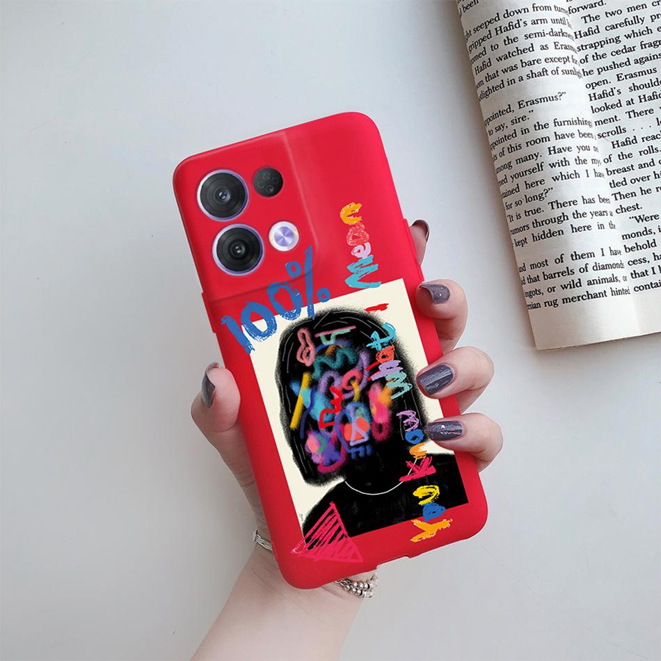 For Oppo Reno 8 Case OPPO Reno 8 Pro Plus Reno8 4G 5G Cover Cute Cactus Cartoon Phone Case Protection Shockproof Soft Back Cover