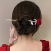 Starożytna Hanfu Spinka do włosów z motylem Nowy chiński styl Wysokiej klasy styl narodowy Cheongsam Kok Drewniana spinka do włosów Frędzel Krok
