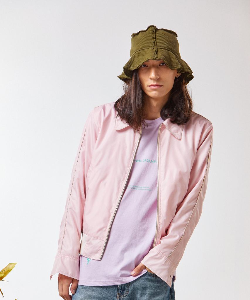 Wavegun Retro Piping Blouson Jumper Pink