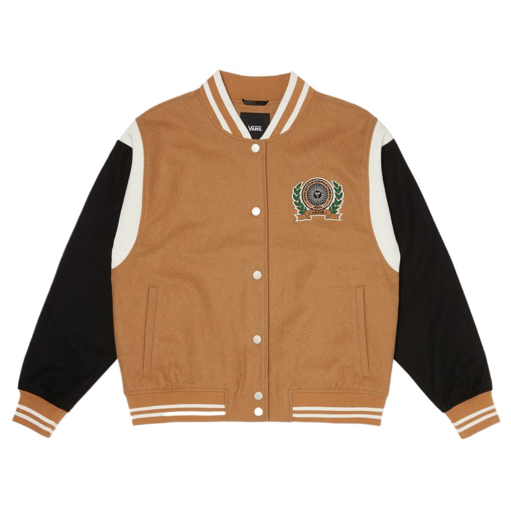 Vans Comfortable Casual Single Button Long Sleeve Jacket Men jackets Brown VN000HJP1OU1