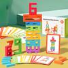 DIY Wooden Digital Blocks Creative Puzzles Stacking Toys Early Education Montessori Toys For Children Kids