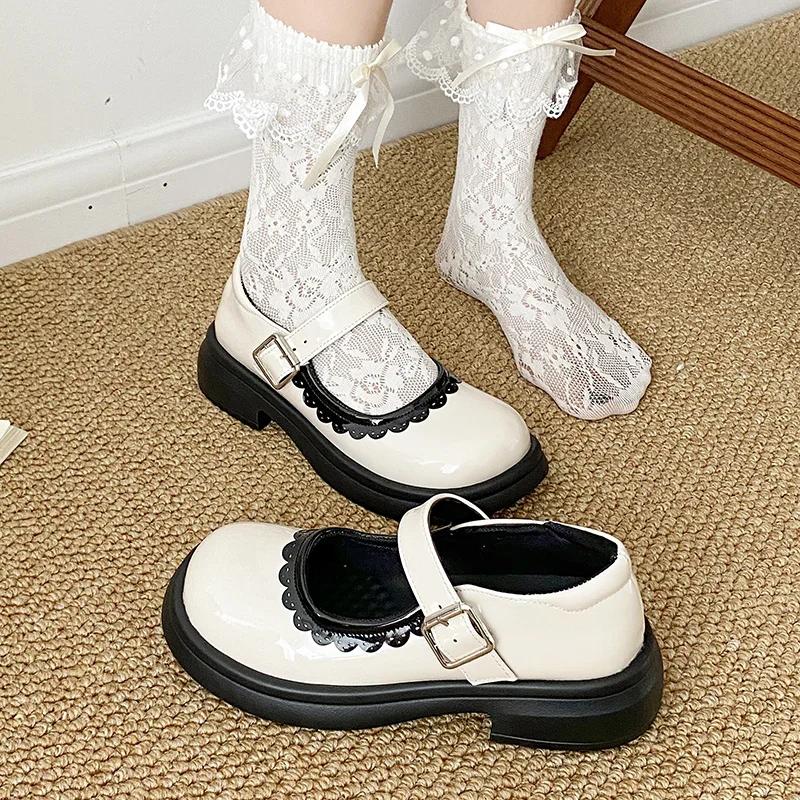 Fashion Ladies Shoes 2024 Brand Buckle Strap Women's High Heels Fashion Shallow Dress Pumps Women High Quality Round Toe Mary Jane Shoes